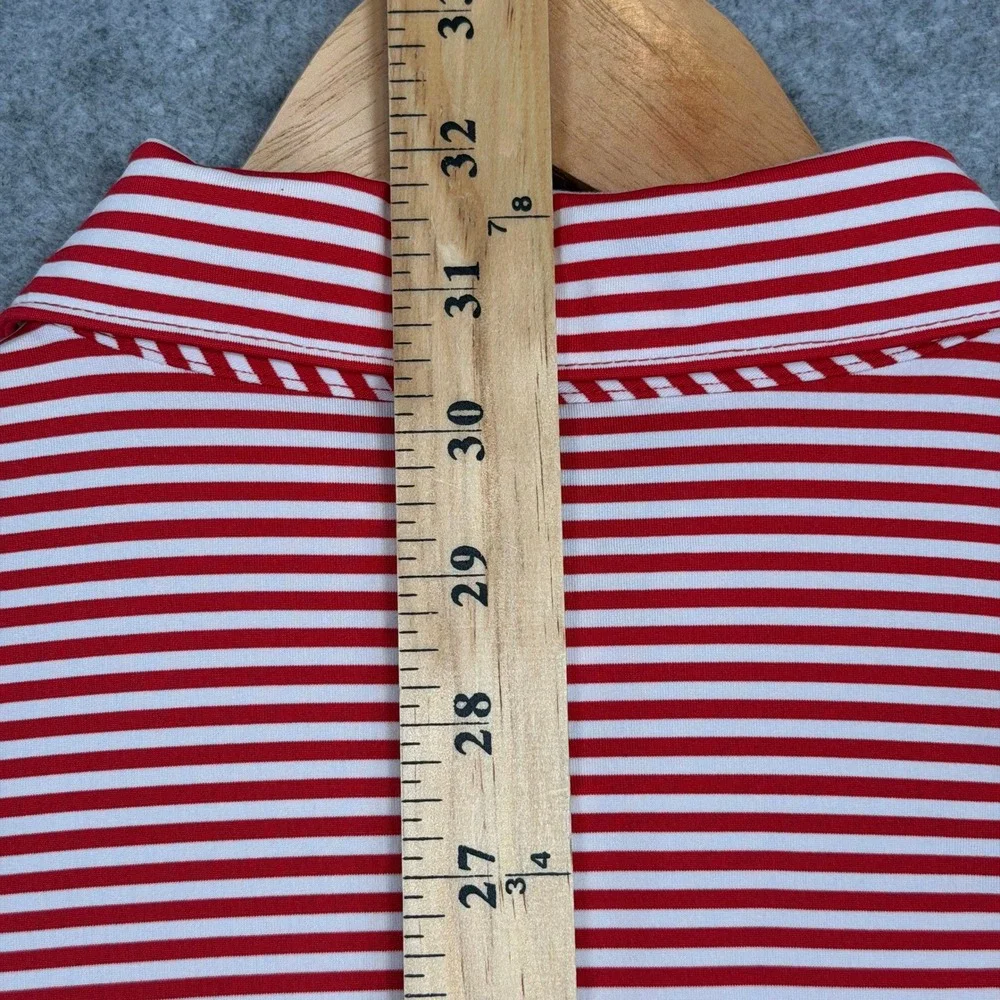 Vineyard Vines Polo Mens M Red Striped Dalhousie Golf St Louis Cardinals MLB